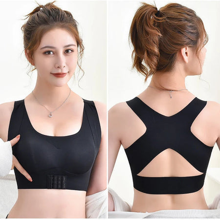 Sujetador Corrector de postura para mujer, con cierre frontal Bralette, chaleco de Fitness, Push Up, ropa interior femenina